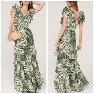Andres Otalora Mesay Maxi Andrés Otálora Green Tropical Ruffle Palm Tree Leaf 6